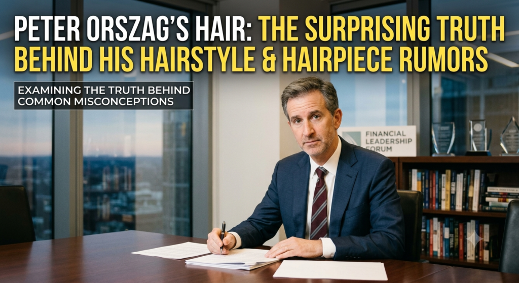 Peter Orszag Hair: The Surprising Truth Behind His Hairstyle and Hairpiece Rumors peter orszag hair