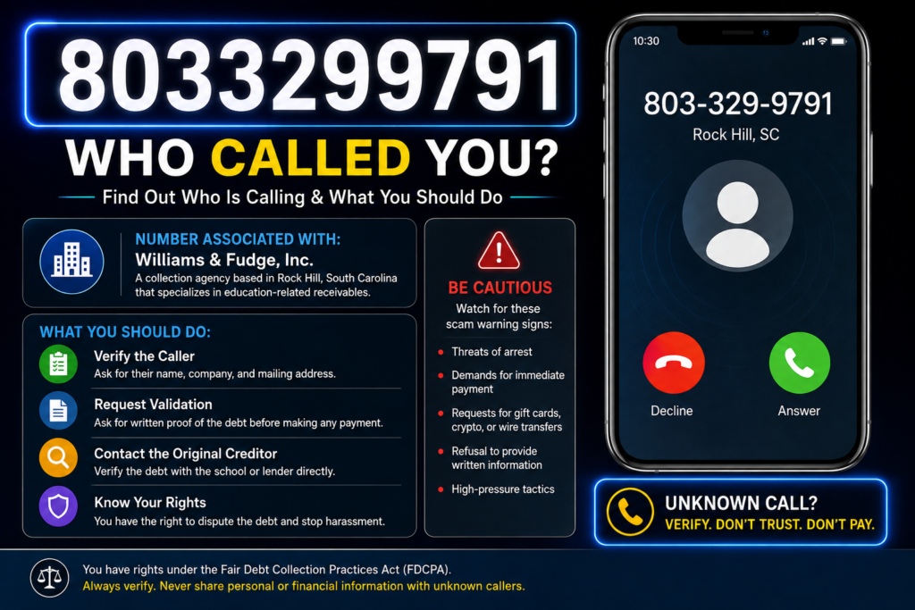 8033299791: Who Called and What to Do Next 8033299791