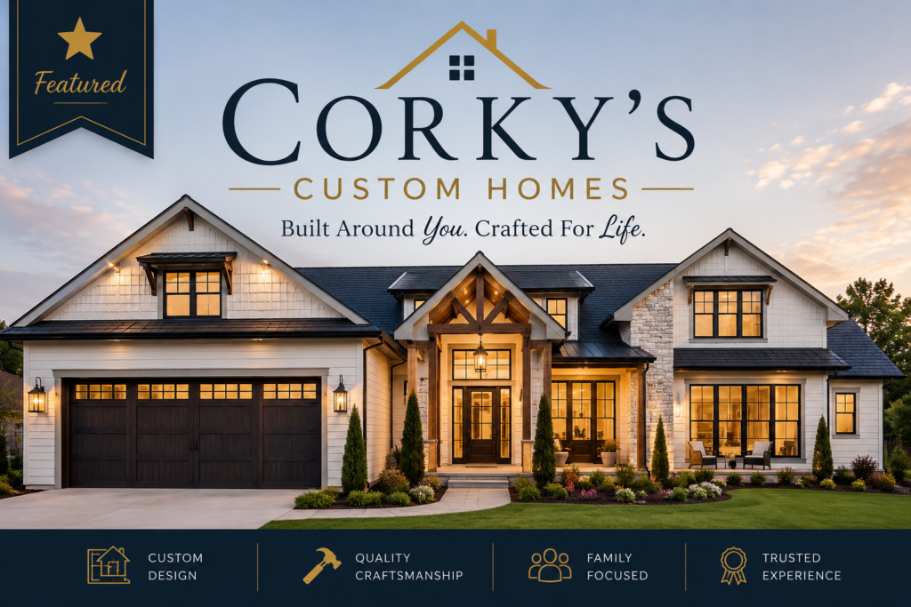 Featured, Corky’s Custom Homes